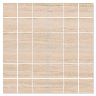 Mosaik Klinker Gea Beige Blank-Polerad Rak 30x30 (5x5) cm